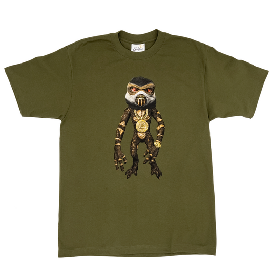 GOLD GOON Mens Heavyweight T-Shirt - OLIVE GREEN | Gold Wheels Co.